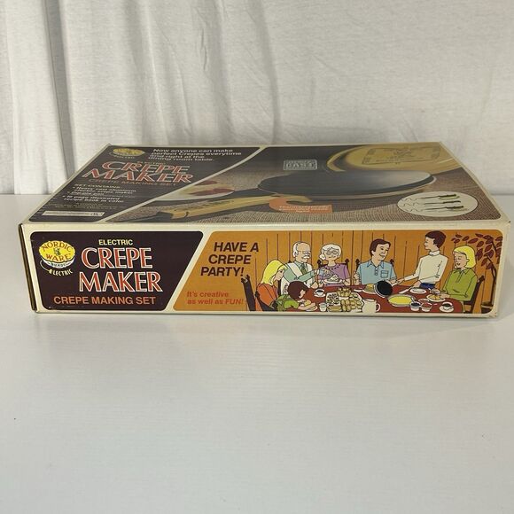 Vintage Nordic Ware Electric Crepe Maker 85032 In Original Box - Picture 3 of 8
